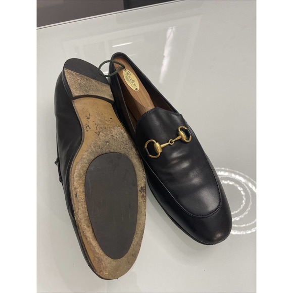 GUCCI Jordaan Horsebit Leather Loafers - Black - 9.5 US / 8.5 UK main image 5